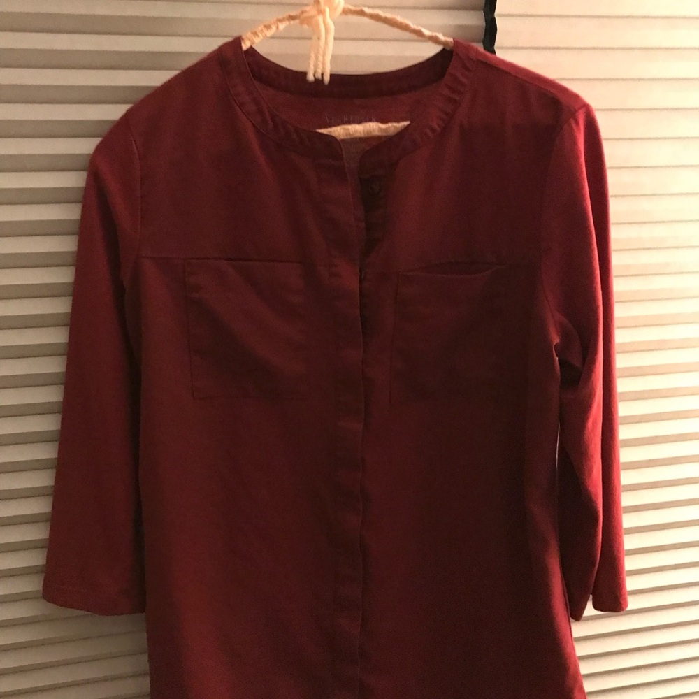 Van Heusen Deep Red Blouse
